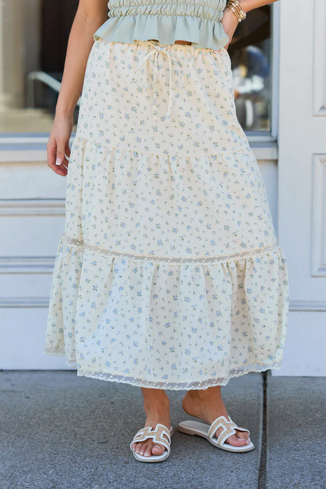 Arden Ditsy Floral Maxi Skirt - Image 4