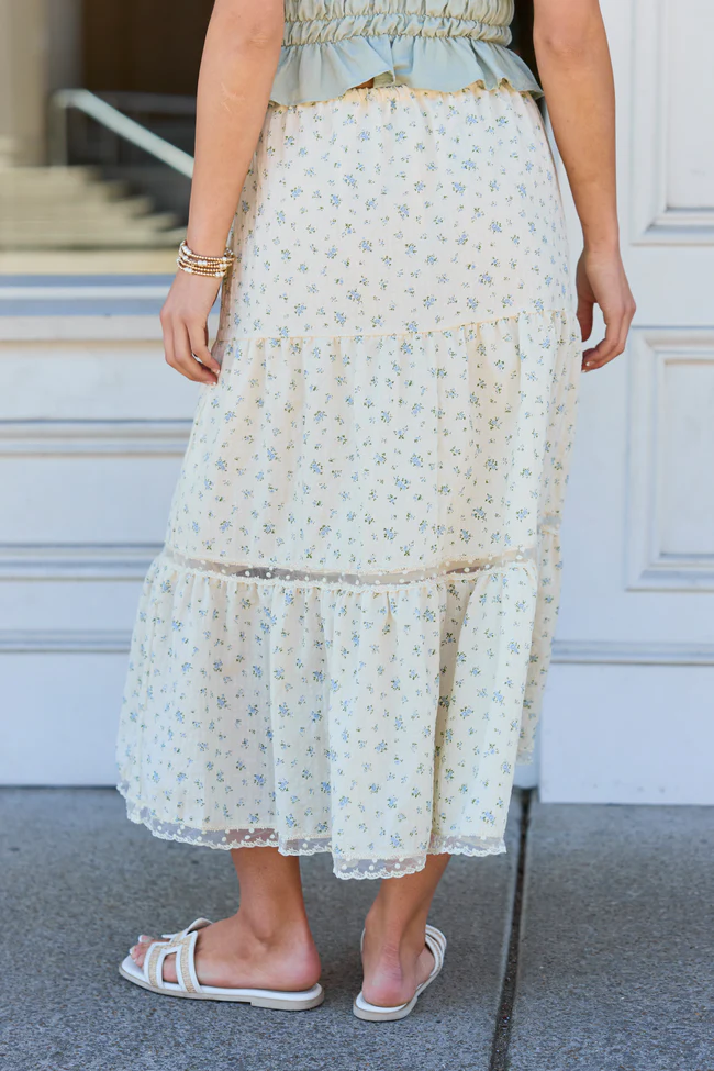 Arden Ditsy Floral Maxi Skirt - Image 6