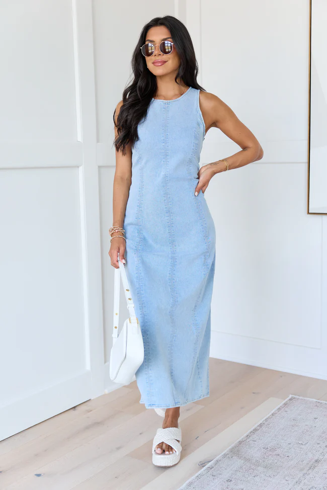 Blaze Denim Maxi Dress - Image 2