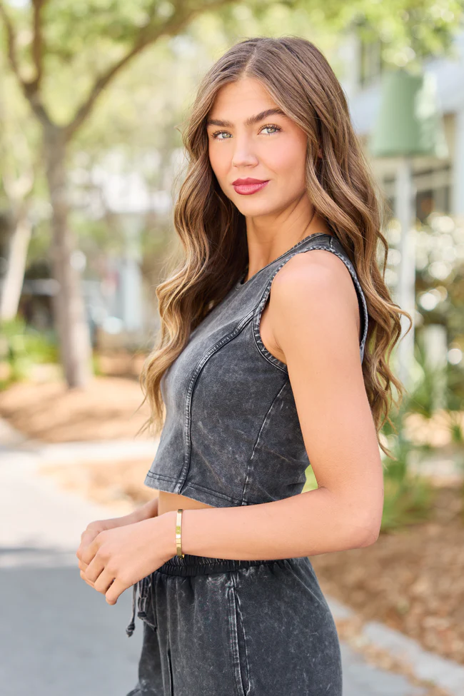 Britton Black Tank Top - Image 4