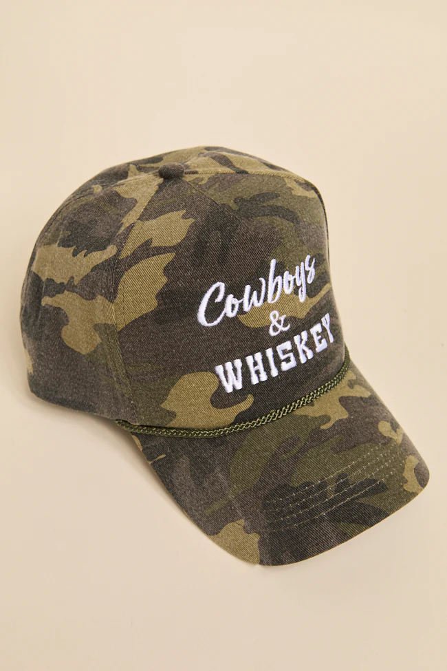 Cowboy & Whiskey Baseball Cap FINAL SALE - Image 3