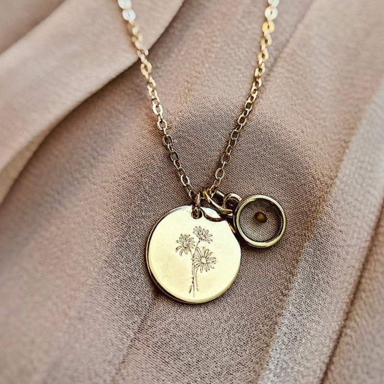 Daisy Necklace with Mustard Seed - Image 2