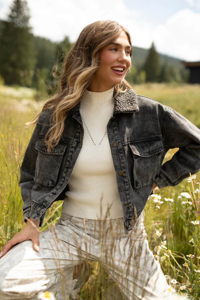 Farrah Ivory Mock Neck Sweater Tank FINAL SALE - Image 2