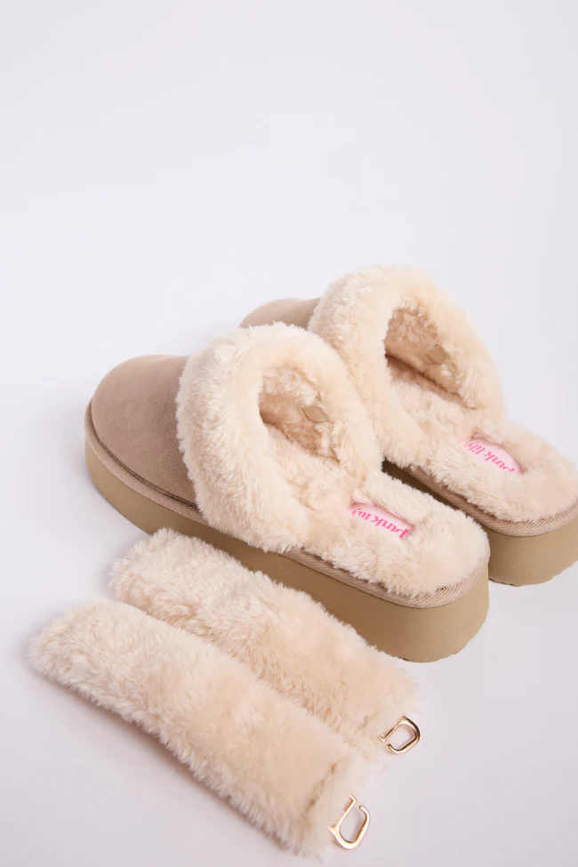 Greer Sand Slingback Platform Slippers FINAL SALE - Image 4
