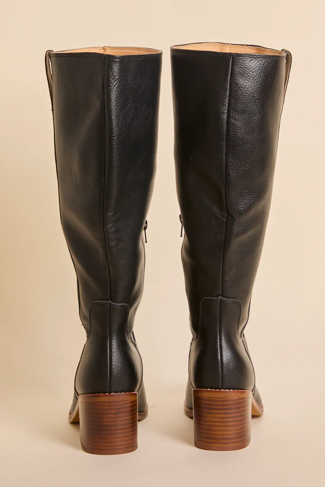 Harriet Black Tall Boots FINAL SALE - Image 6