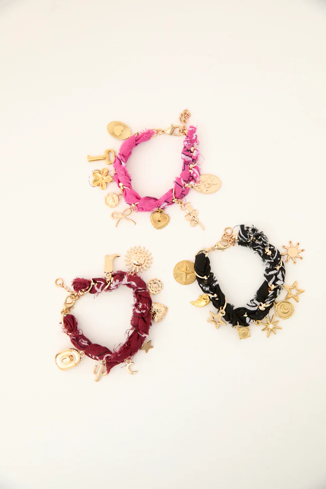 Haven Pink Bandana Charm Bracelet FINAL SALE - Image 3