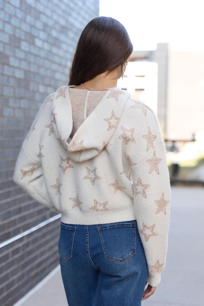 June Star Print Zip Up Sweater FINAL SALE - Image 6