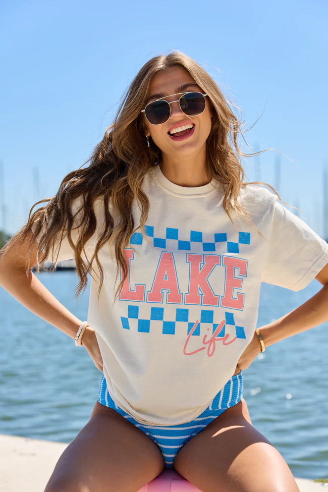 Lake Life Ivory Graphic Tee - Image 4