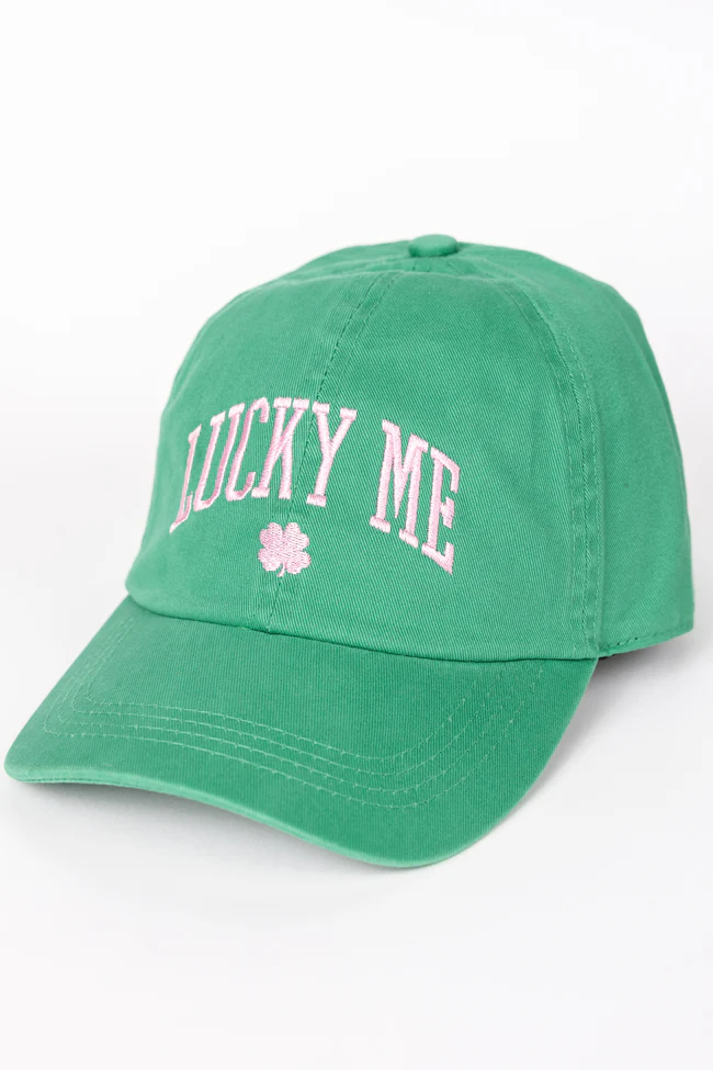 Lucky Me Green Baseball Hat SALE - Image 3