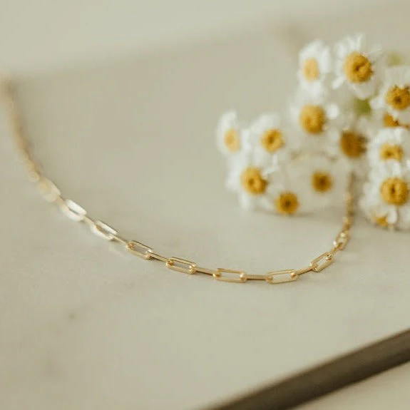 Madeline Gold Filled Paperclip Necklace - Image 6