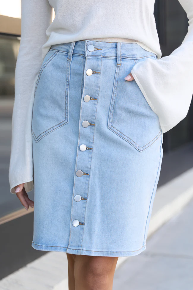My Favorite Button Down Skirt FINAL SALE