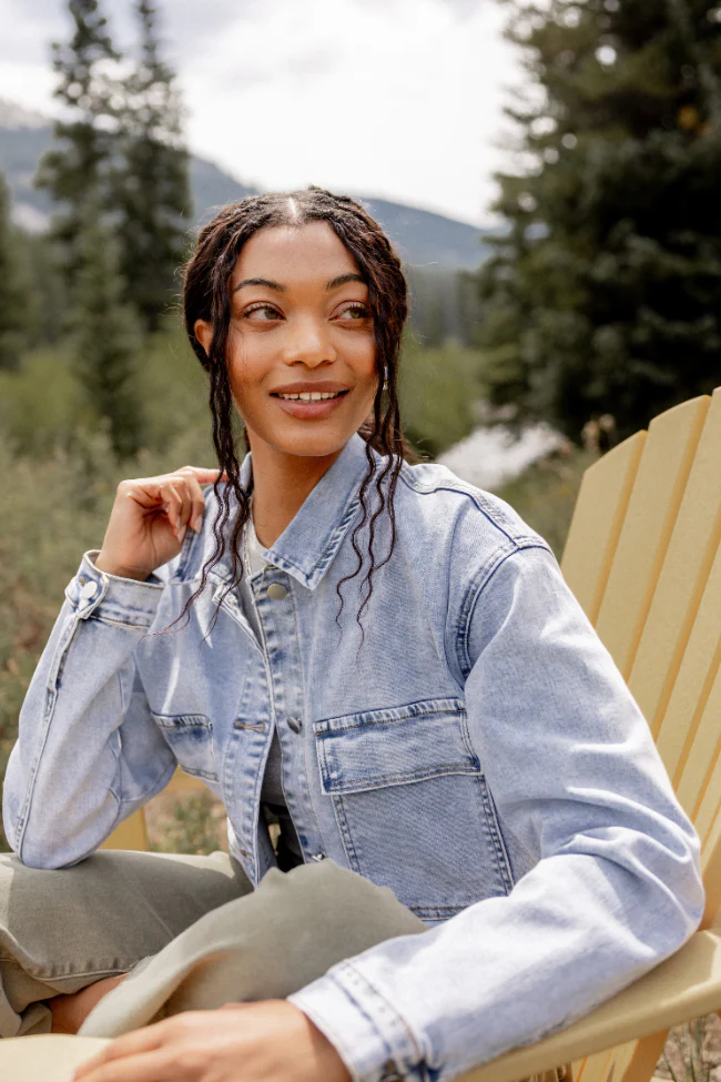 My Favorite Light Wash Denim Jacket FINAL SALE