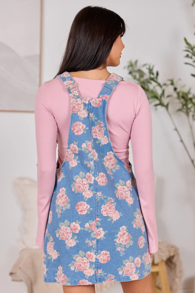 Chase Pink Rose Overall Dress SALE - Image 5