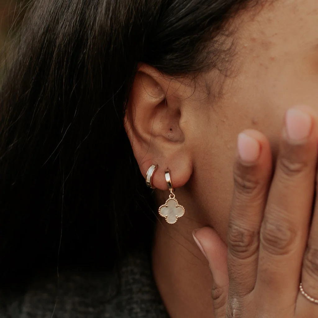 Ruth Pearl Hoop Earrings - Image 2
