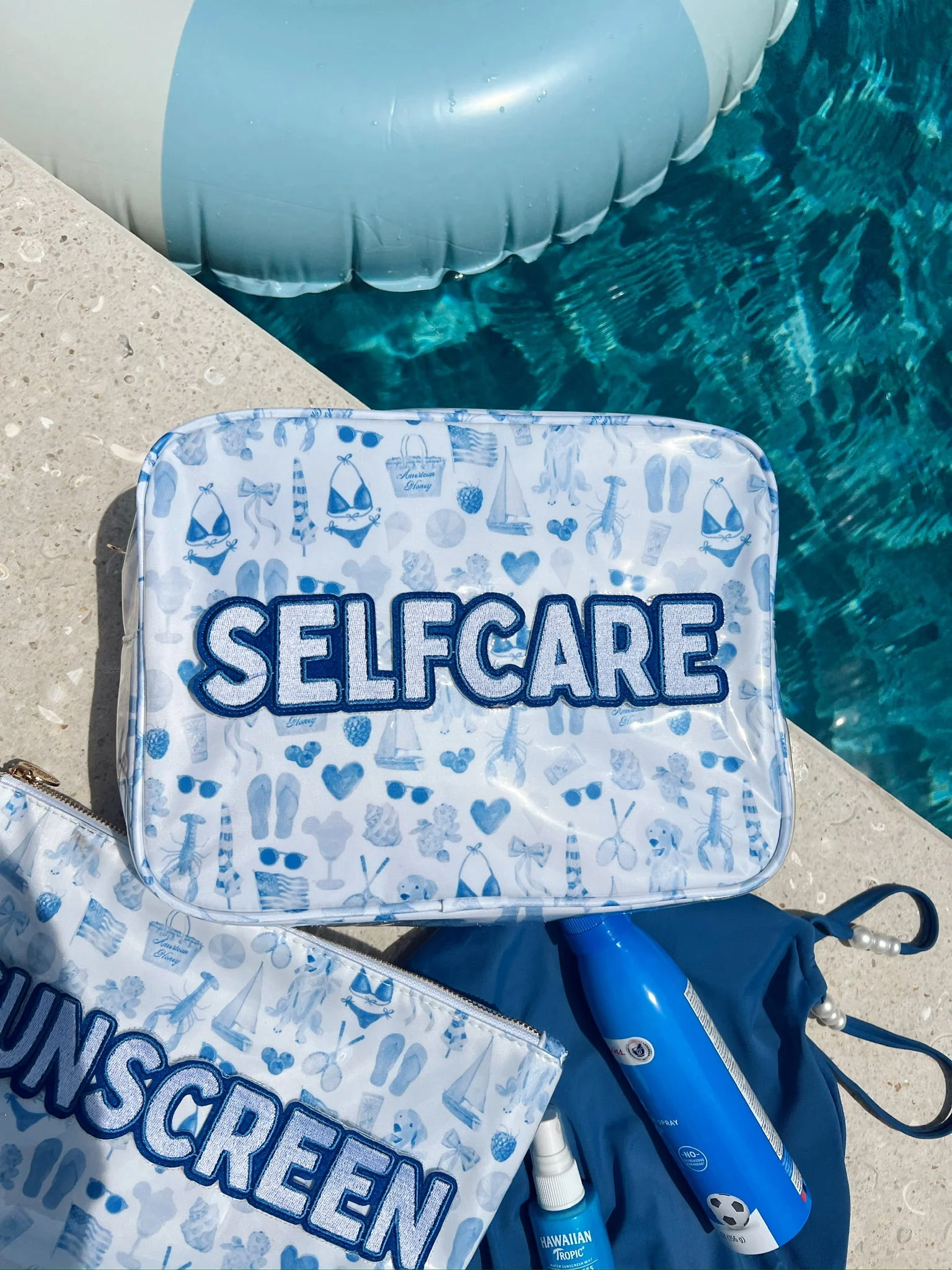 KenzKustomz Blue Americana Clear Coat XL Bag - Self Care - Image 2