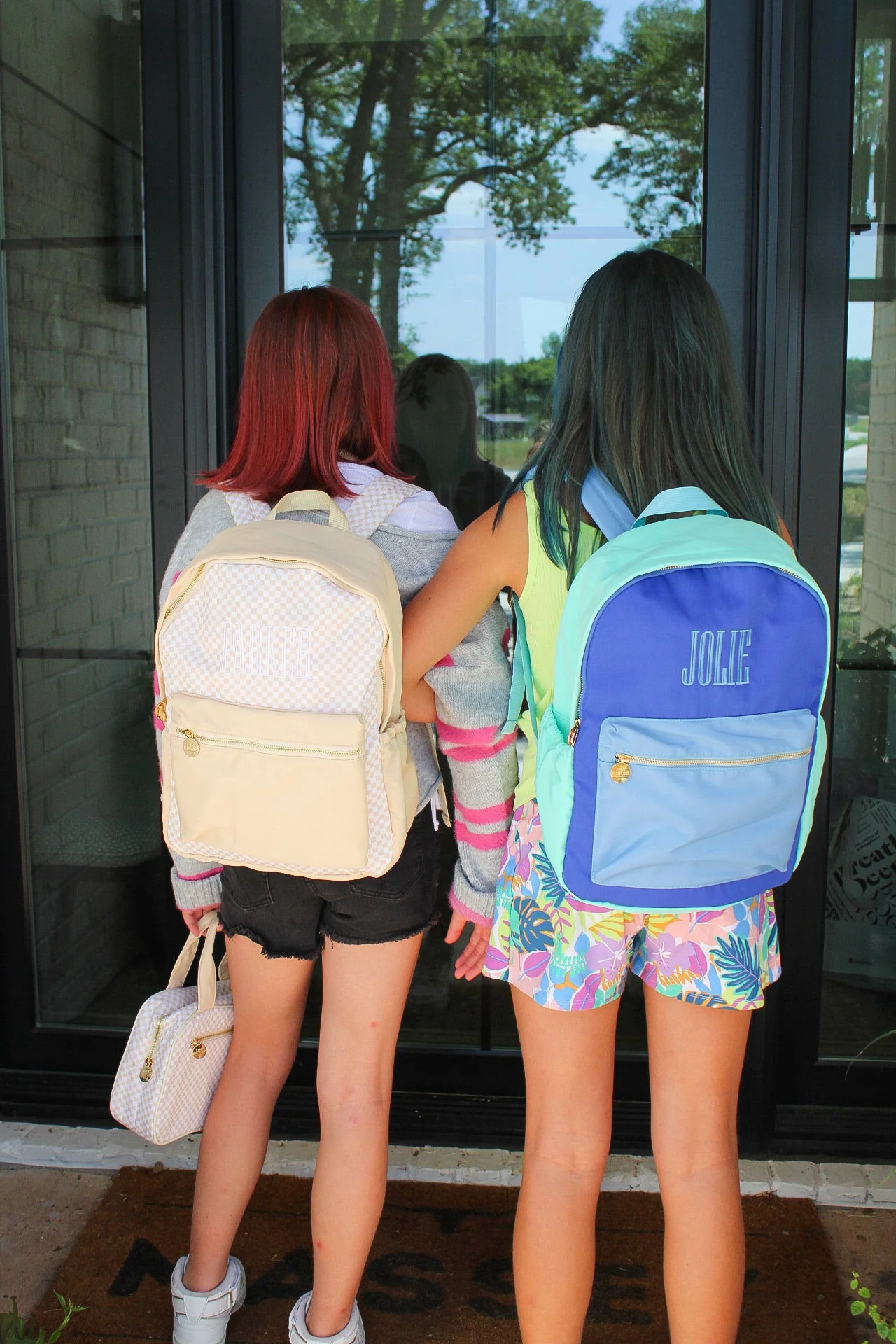 KenzKustomz Tan Checkered Backpack - Image 11