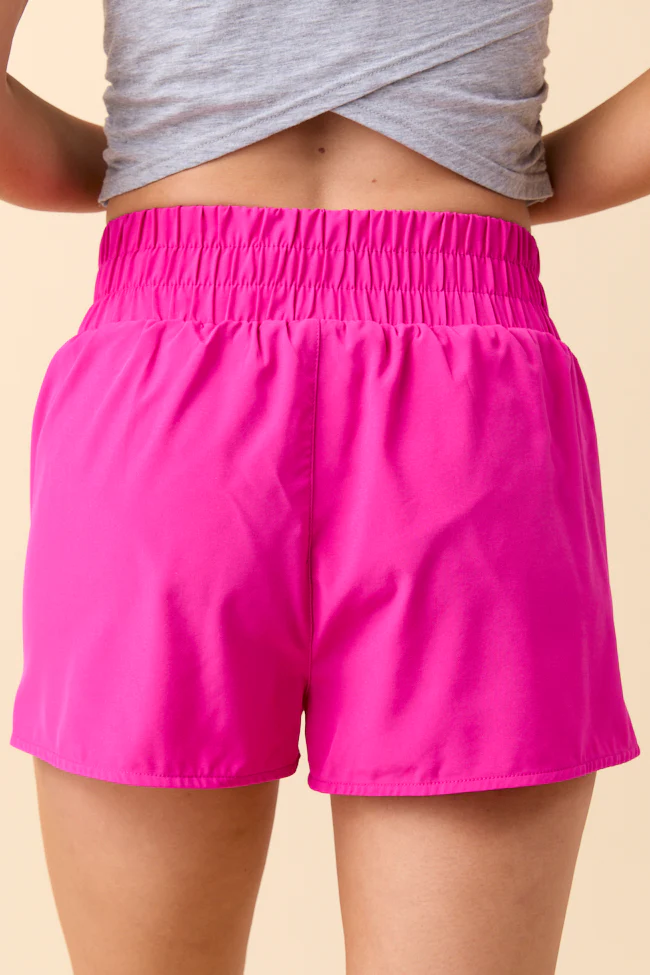 Tempest Pink Striped Trim Detail Active Shorts FINAL SALE - Image 5