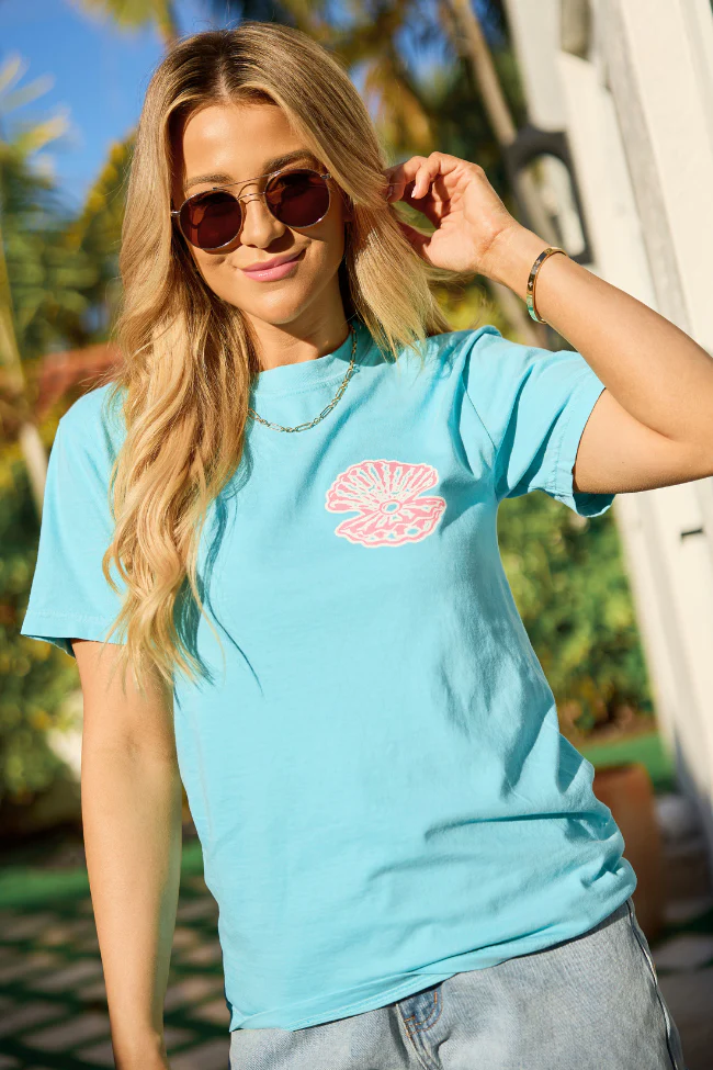 The Sea Is Calling Multi Mint Graphic Tee - Image 2