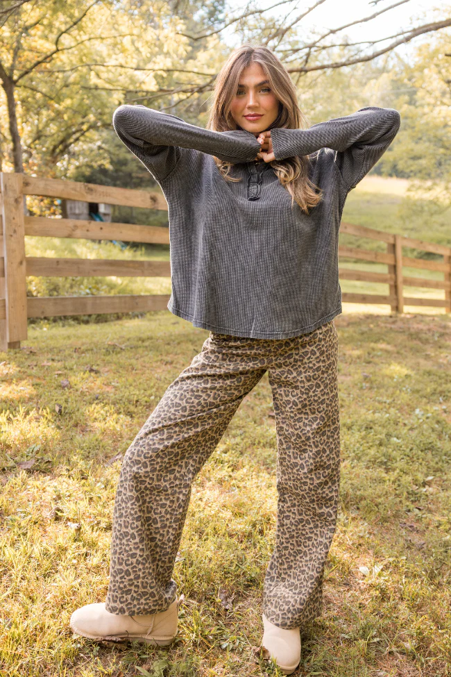 Wild Things Leopard Wide Leg Pants SALE - Image 12