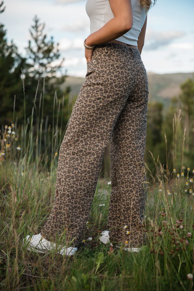 Wild Things Leopard Wide Leg Pants SALE - Image 4