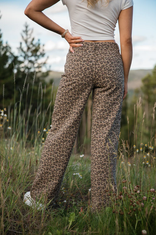 Wild Things Leopard Wide Leg Pants SALE - Image 5