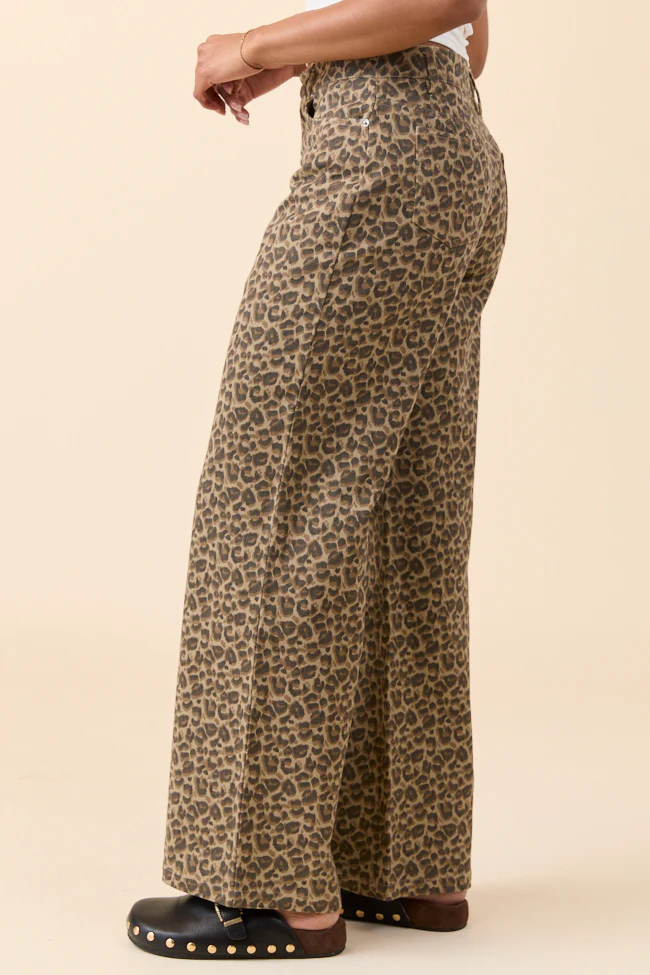 Wild Things Leopard Wide Leg Pants SALE - Image 9